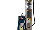 Pompa submersibila cu panou control, IBO Polonia 4SKM-200, 1500W, 50 l/min, H refulare 125m, 20m cablu