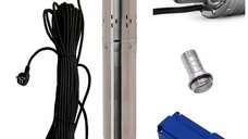 Pompa Submersibila cu Surub (snec) IBO DIPPER 2400 (550 W, 40 l/min, H Refulare 75 m, 4 Toli) + panou control + 20 m cablu