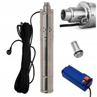 Pompa Submersibila cu Surub (snec) IBO DIPPER 2400 (550 W, 40 l/min, H Refulare 75 m, 4 Toli) + panou control + 20 m cablu - 1