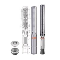 Pompa Submersibila Inox IBO Polonia, 4ISP 8-13, 2.2 KW, 240 l/min, H Refulare 74 m, 4 Toli, Cablu 20 m - 7