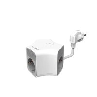 Prelungitor 3 prize 1x USB-A + 1x USB-C, cablu 3x1.5mmp, 1.4m, alb, Technik - 1