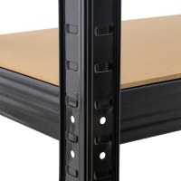 Raft Negru 70Wx30Dx150Hcm pentru Depozitare din Otel Rotor - 2