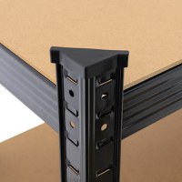 Raft Negru 70Wx30Dx150Hcm pentru Depozitare din Otel Rotor - 3