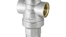 RBM RINOX DUE, reductor de presiune DN32, 1 1/4, alama nichelata, 25 bar, reglaj 0.5-7 bar