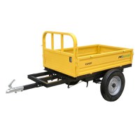 Remorca 500kg minitractor, 1 osie, prindere cupla, roti profil rutier 5.00-12, Campo RM500CT - 1