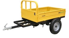 Remorca 500kg minitractor, 1 osie, prindere cupla, roti profil rutier 5.00-12, Campo RM500CT