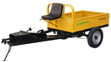 Remorca cu tractiune G2, 500kg, 1 osie, prindere bolt pentru motocultor, roti 5.00-12, Alpine RM500T