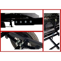 Remorca motocultor 500 kg, 1 osie, prindere bolt, ProGARDEN Campo RM500C - 2