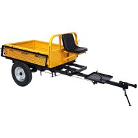 Remorca motocultor 500 kg, 1 osie, prindere bolt, ProGARDEN Campo RM500C - 5