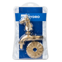 Robinet decorativ 1/2", dublu serviciu din alama si finisaj Cal - 2