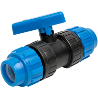 Robinet Pvc Cu Bila Compresiune X Compresiune, Dimensiune 32 mm - 1