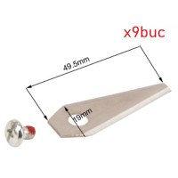 Set 9 buc Cutite Schimb Masina Robotizata de Tuns Gazon Bosch - 1