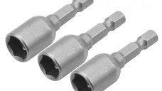 Set de 3 mufe piulita magnetice 8 mm