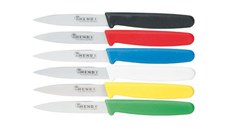 Set de 6 cutite medii bucatarie profesionale, certficate igiena HACCP, Profi Line, lama 90 mm, lungime totala 185 mm