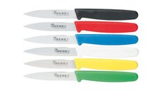 Set de 6 cutite medii bucatarie profesionale, certficate igiena HACCP, Profi Line, lama 90 mm, lungime totala 185 mm