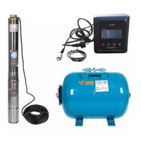 Set Hidrofor 100L cu Pompa submersibila IBO Dambat 3.5SDM3/11, 800W, Panou comanda inteligent cu convertizor frecventa IVR-08-020S - 1