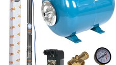 Set Hidrofor 24L cu Pompa Submersibila IBO Dambat 2.5STM24, 370 W, 45 l/min, H Refulare 66 m, 2.5 Toli, cablu 20 m