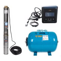 Set Hidrofor 50L cu Pompa submersibila IBO Dambat 3.5SDM3/11, 800W, Panou comanda inteligent cu convertizor frecventa IVR-08-020S - 1