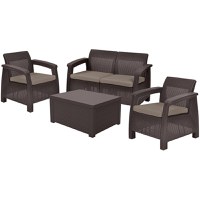 Set mobilier de gradina Corfu II BOX Maro / Gri-Taupe - 1