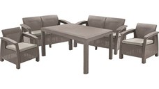 Set mobilier de gradina CORFU II FIESTA Capuccino / Gri-nisipiu