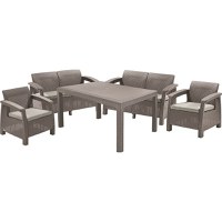 Set mobilier de gradina CORFU II FIESTA Capuccino / Gri-nisipiu - 1