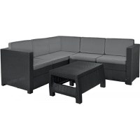 Set mobilier de terasa cu masuta de cafea - Provence Grafit/Gri- rece - 1