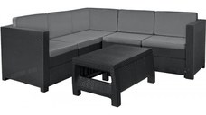 Set mobilier de terasa cu masuta de cafea - Provence Grafit/Gri- rece