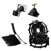 Set Rarita Ajustabila, Adaptor, Roti Metalice 3.50-6 pentru motocultoare - 1
