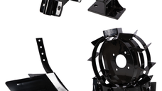 Set Rarita Ajustabila, Adaptor, Roti Metalice 3.50-6 pentru motocultoare