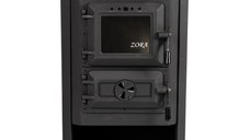Soba pe lemne 8.9kW Zora, plita si soba otel, cos central