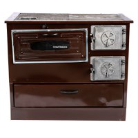 Soba pe lemne Grand Fantazia 9kW, samotata cu plita si cuptor pentru gatit, cos stanga - 7