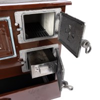 Soba pe lemne Grand Fantazia 9kW, samotata cu plita si cuptor pentru gatit, cos stanga - 2