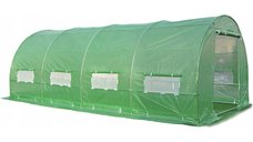 Solar gradina, legume, 6 x 3 x 2m, structura otel galvanizat, suprafata 18 mp, folie verde