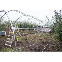 Solar gradina profesional, 14 x 4 x 3 m, 56 mp, structura otel galvanizat - 6