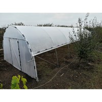 Solar gradina profesional, 14 x 4 x 3 m, 56 mp, structura otel galvanizat - 2