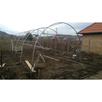 Solar gradina profesional, 14 x 4 x 3 m, 56 mp, structura otel galvanizat - 7