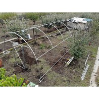 Solar gradina profesional, 8 x 3 x 2.5 m, 24 mp, structura otel galvanizat - 6