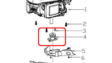 Suport cutit RURIS PSRX555S-3-4, pentru masina de tuns gazonul Ruris RX555S