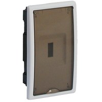 Tablou electric Solera Arelos 8208PF, 4 module, incastrat, IP40, 165x300x95 mm, plastic, usa fumurie, rama alba - 1