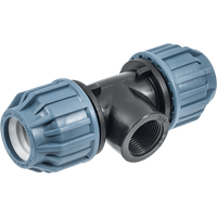 Teu compresiune cu FI PN 16, Elysee, Dimensiune 25x3/4", Presiune 16 Bari - 1