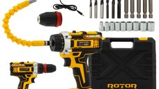 Trusa Autofiletanta pe Acumulator 21V Rotor RCD21 + biti, 1350 RPM, Brushless