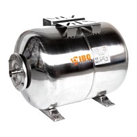 Vas expansiune hidrofor 100 litri din Inox, IBO Polonia, Rezervor tip butelie cu Membrana Inclusa - 1