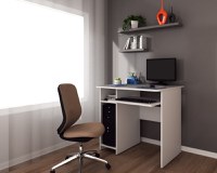 Birou Pc Skm-12 Ro,82x60x74 cm, Alb - 1