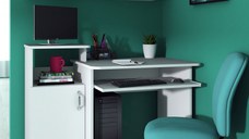Birou Pc Skm-2, 110x60x87 cm, Alb Ro