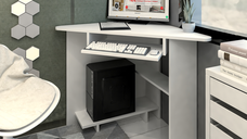 Birou pe Colt SU15 Ro, 76x76x75 cm, Alb