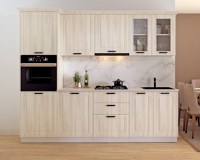 Bucatarie ATHENA 2.66 MDF, 266x223x60cm, lemn alb - 1