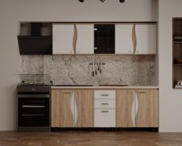 Bucatarie CIP3S  C1 Sonoma Alb - 1