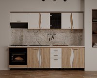 Bucatarie CIP3S C2 Sonoma Alb - 1