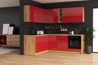 Bucatarie colt Chelsea V1, Rosu - 1