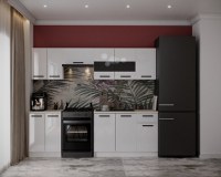 Bucatarie Daria Alb  240x60x200 cm - 1